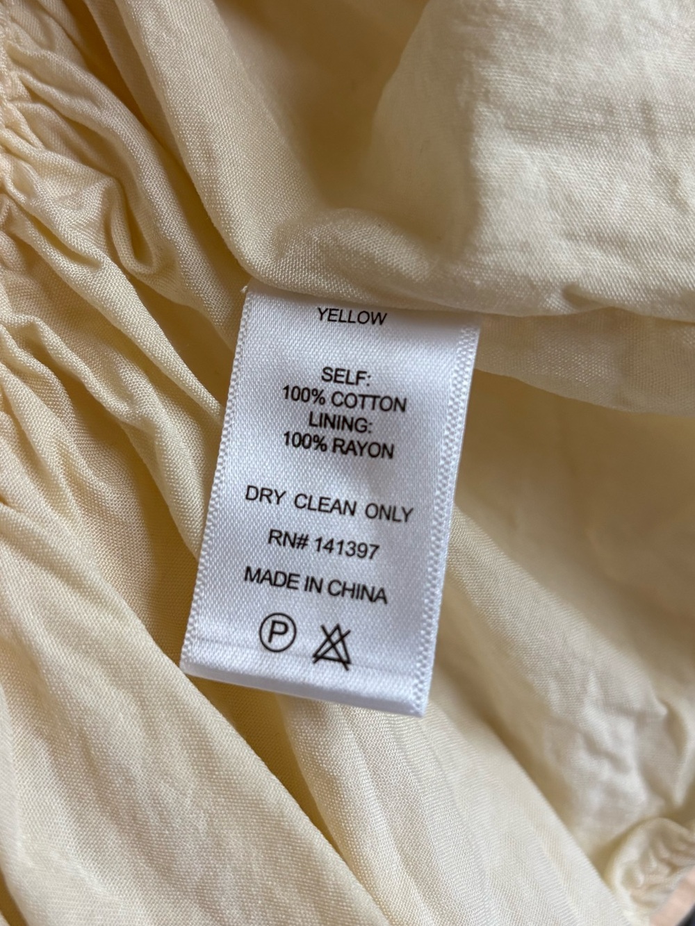 ASTR The Label Yellow Puff Sleeve Open Back Peplum Top Revolve Nordstrom - Small - Picture 9 of 9